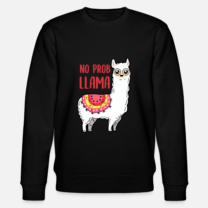 Lama - No Prob Llama - Sweat bio CHANGER Stanley/Stella Unisexe - noir