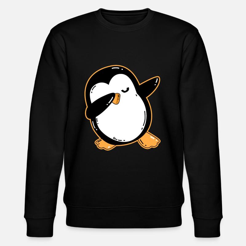 Dabbing Pinguin - Stanley/Stella Unisex Bio-Sweatshirt CHANGER - Schwarz