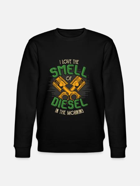 J'aime l'odeur de Diesel - Auto - Sweat bio CHANGER Stanley/Stella Unisexe - noir