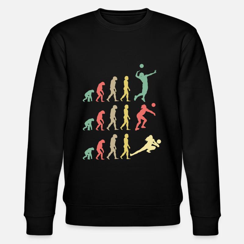 Evolution du volleyball - Sweat bio CHANGER Stanley/Stella Unisexe - noir