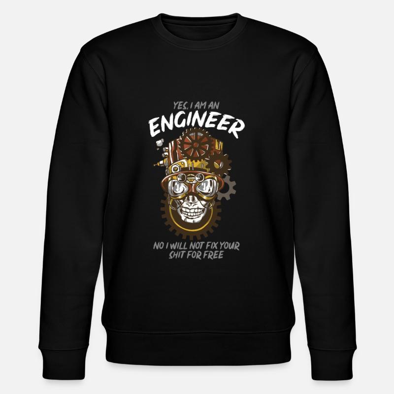 Engineer engineering technician - Stanley/Stella CHANGER Unisex Organic Sweatshirt - black