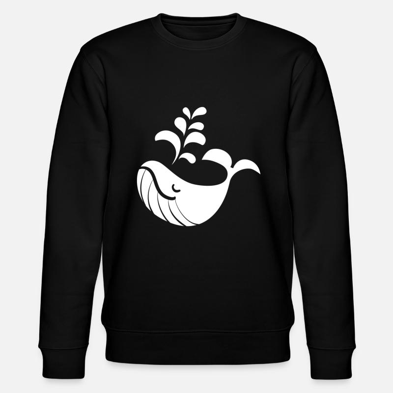 baleine - Sweat bio CHANGER Stanley/Stella Unisexe - noir
