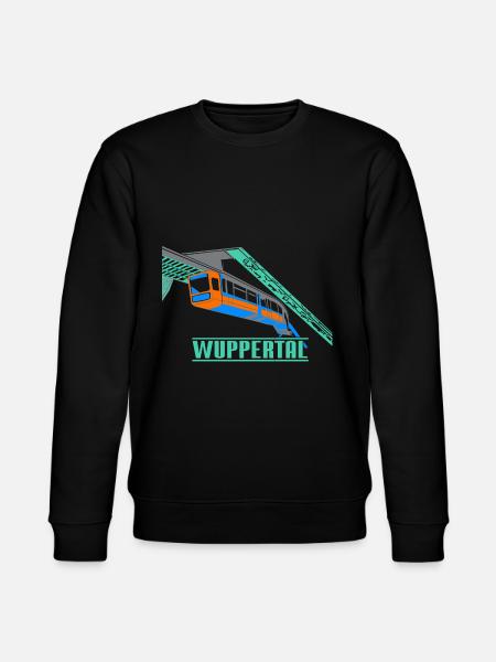 Wuppertal Schwebebahn - Stanley/Stella Unisex Bio-Sweatshirt CHANGER  - Schwarz
