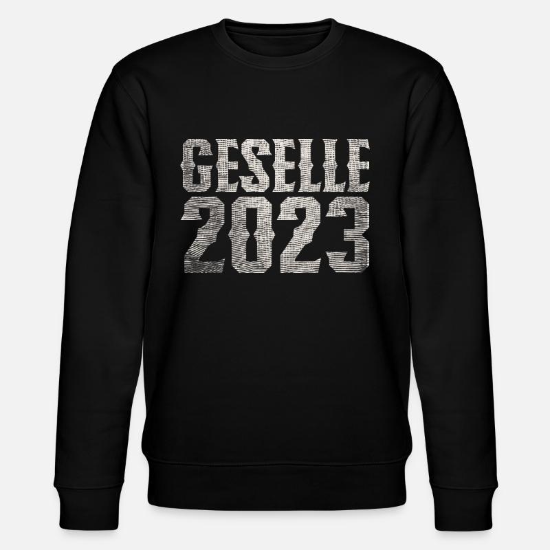 Geselle 2023 Gesellenprüfung - Stanley/Stella Unisex Bio-Sweatshirt CHANGER  - Schwarz