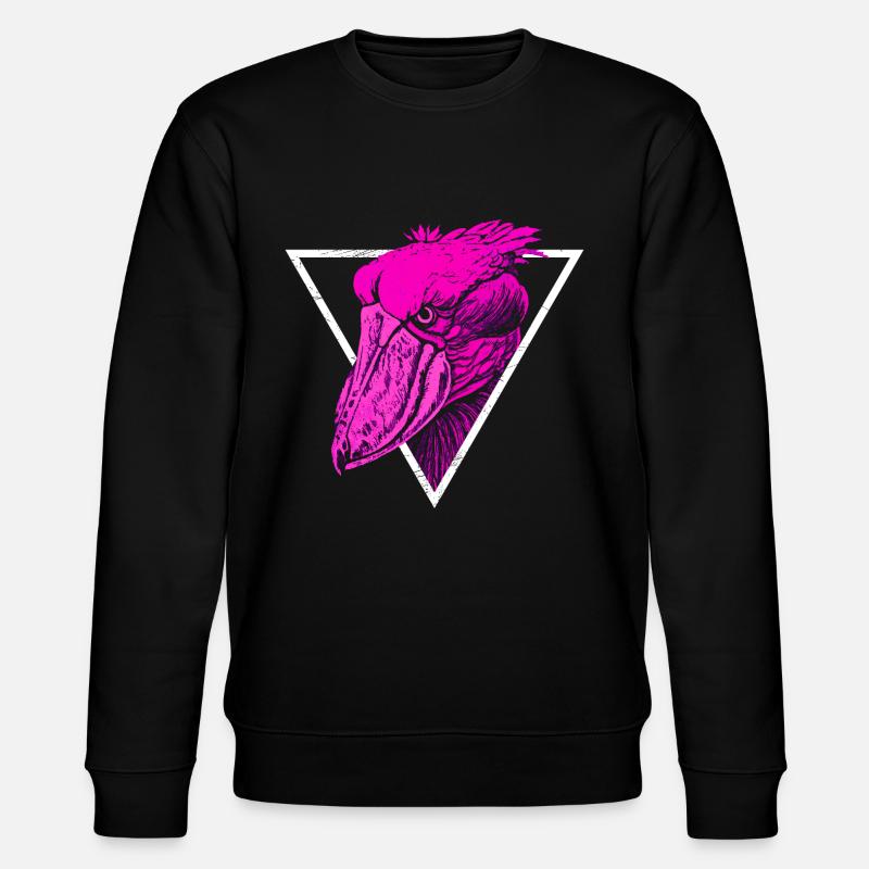 Shoebill Bird - Stanley/Stella CHANGER Unisex Organic Sweatshirt - black