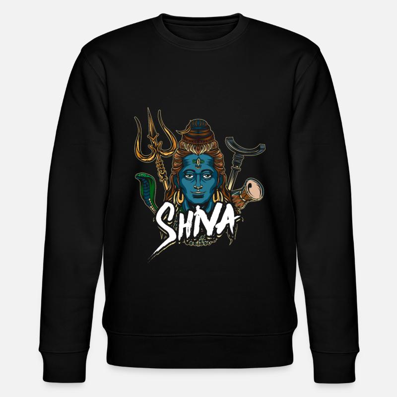 Gottheit Hinduismus Shiva Geschenk - Stanley/Stella Unisex Bio-Sweatshirt CHANGER  - Schwarz