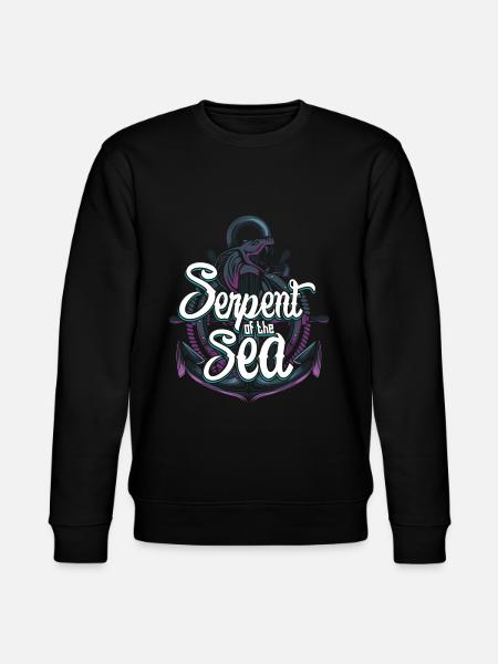 sea serpent - Stanley/Stella CHANGER Unisex Organic Sweatshirt - black
