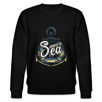 Seefahrer Matrose Geschenk - Stanley/Stella Unisex Bio-Sweatshirt CHANGER  - Schwarz - Vorne - Nik (191cm) & Marisol (170cm)