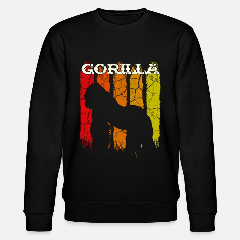 gorilla - Stanley/Stella CHANGER Unisex Organic Sweatshirt - black