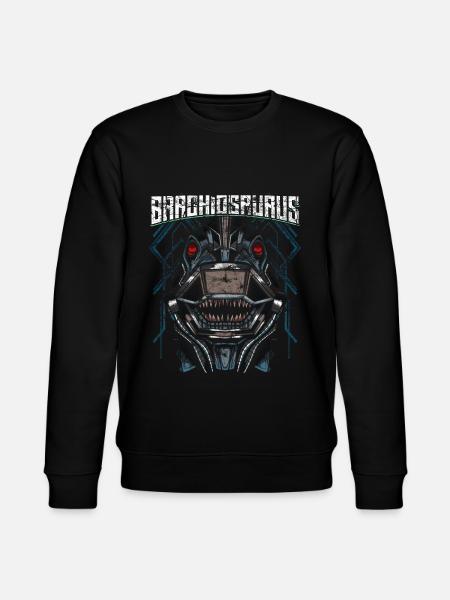 Robot Dino - Stanley/Stella CHANGER Unisex Organic Sweatshirt - black