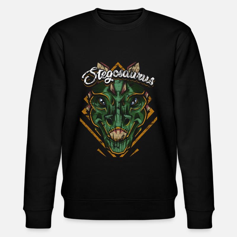 Stegosaurus - Stanley/Stella Unisex Bio-Sweatshirt CHANGER  - Schwarz