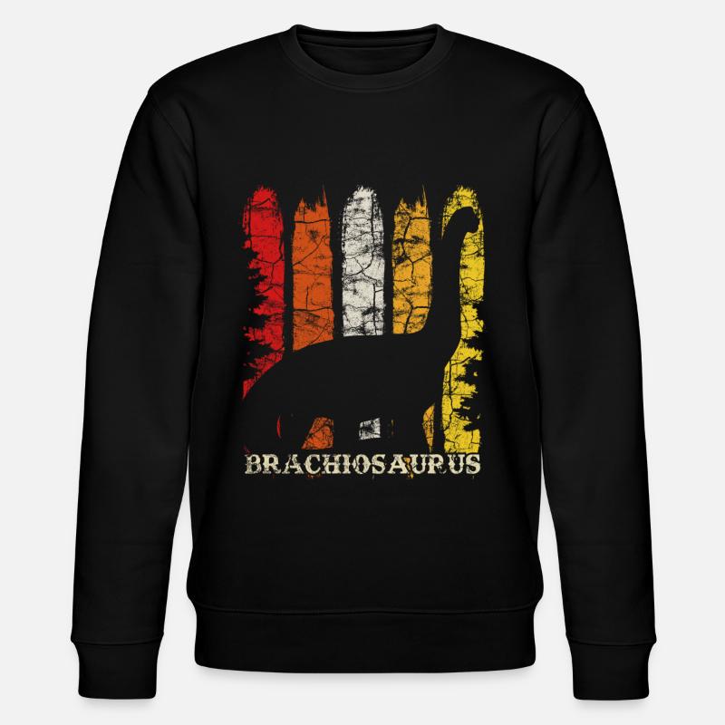 Brachiosaurus dinosaur - Stanley/Stella CHANGER Unisex Organic Sweatshirt - black
