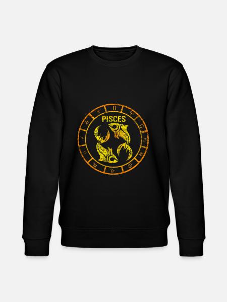 Cool Pisces zodiac signs - Stanley/Stella CHANGER Unisex Organic Sweatshirt - black