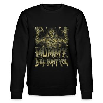 Mumien - Stanley/Stella Unisex Bio-Sweatshirt CHANGER  - Schwarz - Vorne - Nik (191cm) & Marisol (170cm)