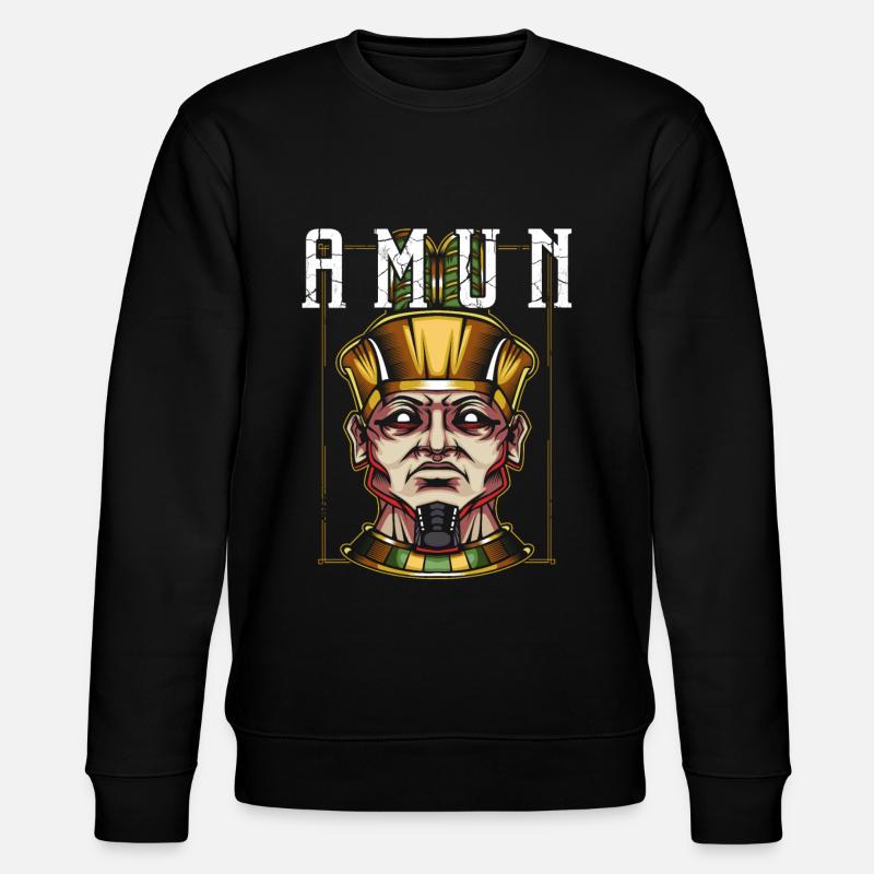 Divinité égyptienne Amon - Sweat bio CHANGER Stanley/Stella Unisexe - noir