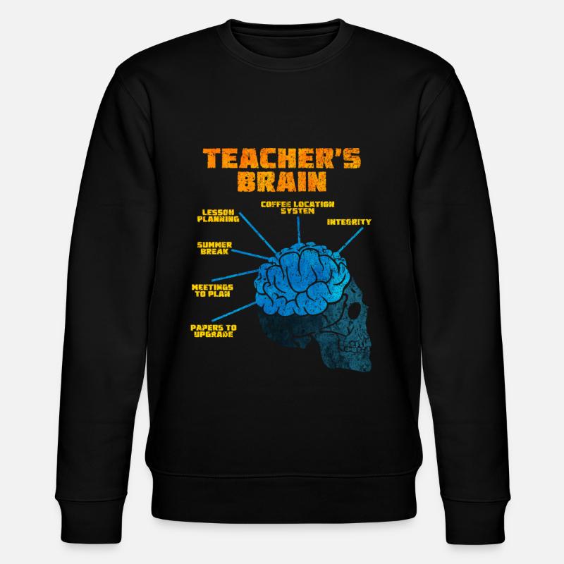 Cerveau de l'enseignant - Sweat bio CHANGER Stanley/Stella Unisexe - noir