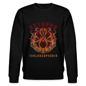 Octopus octopus sea creatures lifebuoy ocean - Stanley/Stella CHANGER Unisex Organic Sweatshirt - black - Front - Nik (191cm) & Marisol (170cm)