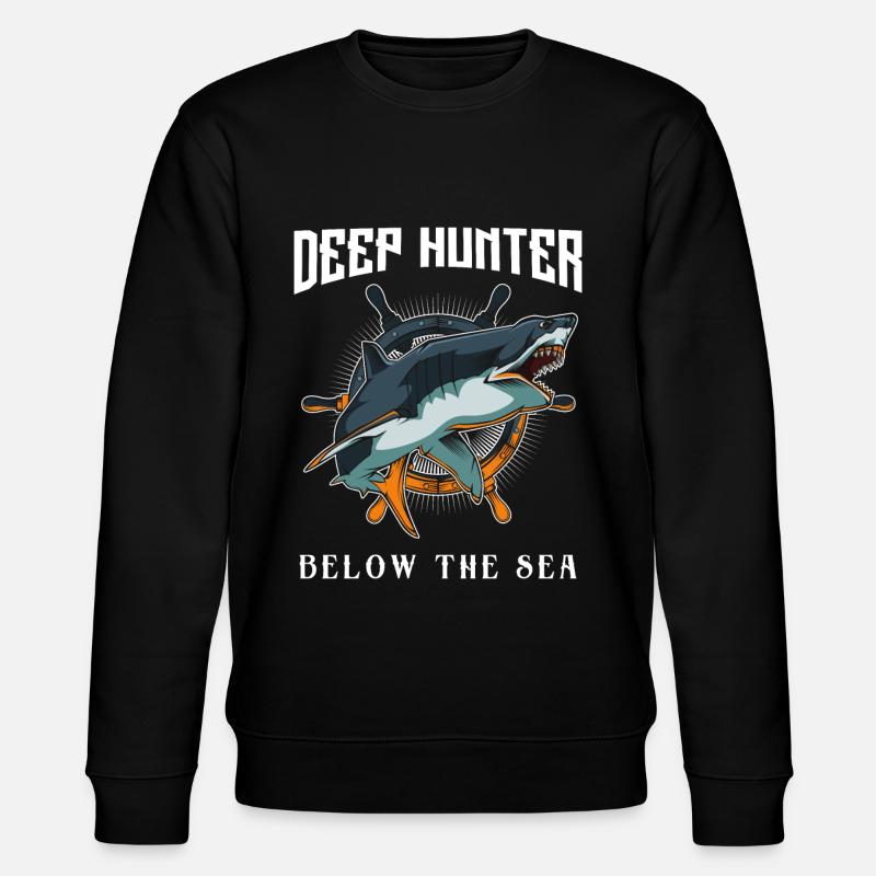 shark - Stanley/Stella CHANGER Unisex Organic Sweatshirt - black