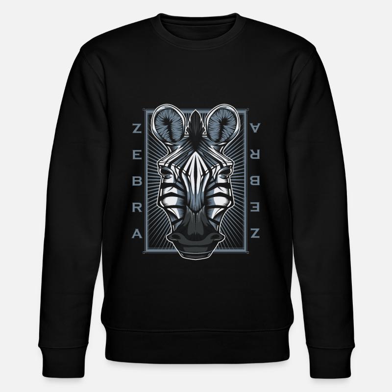 zebra - Stanley/Stella CHANGER Unisex Organic Sweatshirt - black