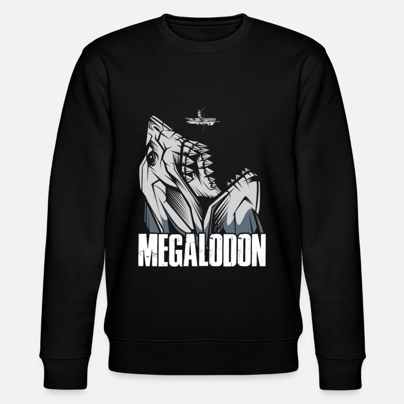 Megalodon - Stanley/Stella CHANGER Unisex Organic Sweatshirt - black