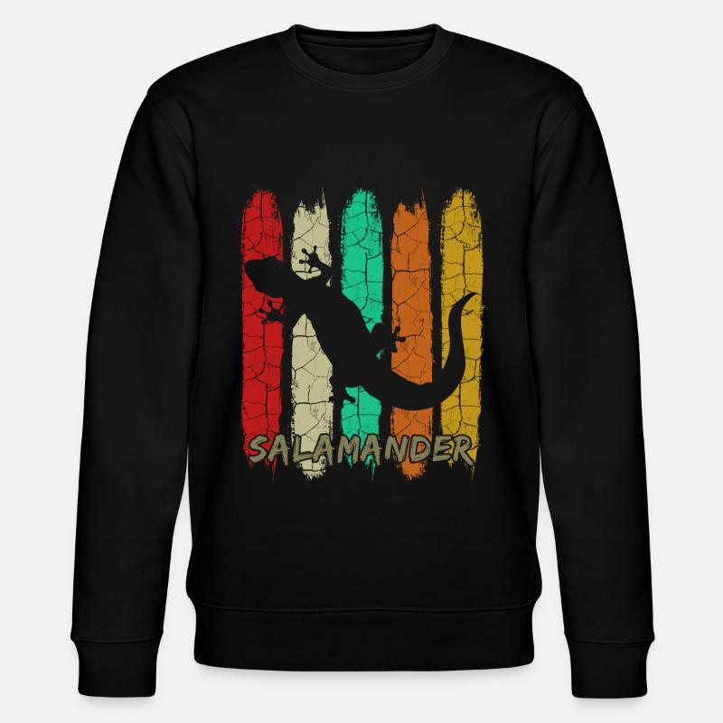 Salamander - Stanley/Stella Unisex Bio-Sweatshirt CHANGER  - Schwarz