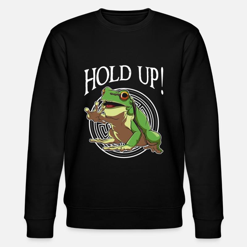 frog - Stanley/Stella CHANGER Unisex Organic Sweatshirt - black