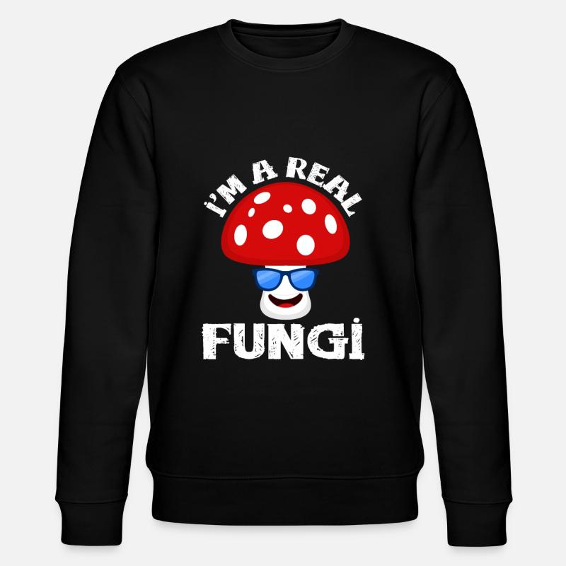 Champignons - Sweat bio CHANGER Stanley/Stella Unisexe - noir