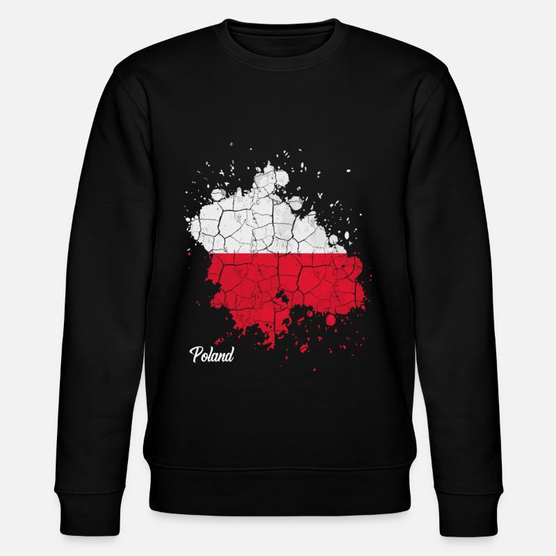 Polen - Stanley/Stella Unisex Bio-Sweatshirt CHANGER  - Schwarz