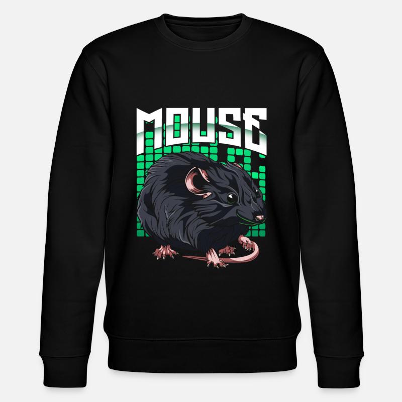 Maus - Stanley/Stella Unisex Bio-Sweatshirt CHANGER  - Schwarz