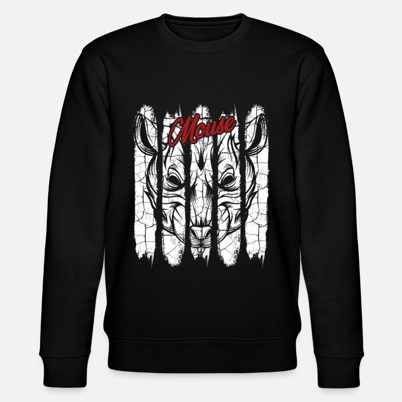 Maus - Stanley/Stella Unisex Bio-Sweatshirt CHANGER  - Schwarz