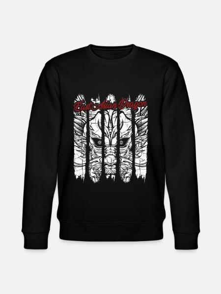 Chinesischer Drache - Stanley/Stella Unisex Bio-Sweatshirt CHANGER  - Schwarz