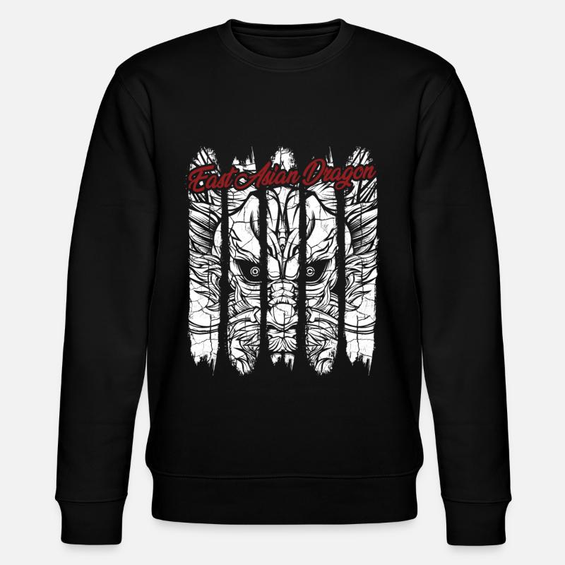 Chinesischer Drache - Stanley/Stella Unisex Bio-Sweatshirt CHANGER  - Schwarz