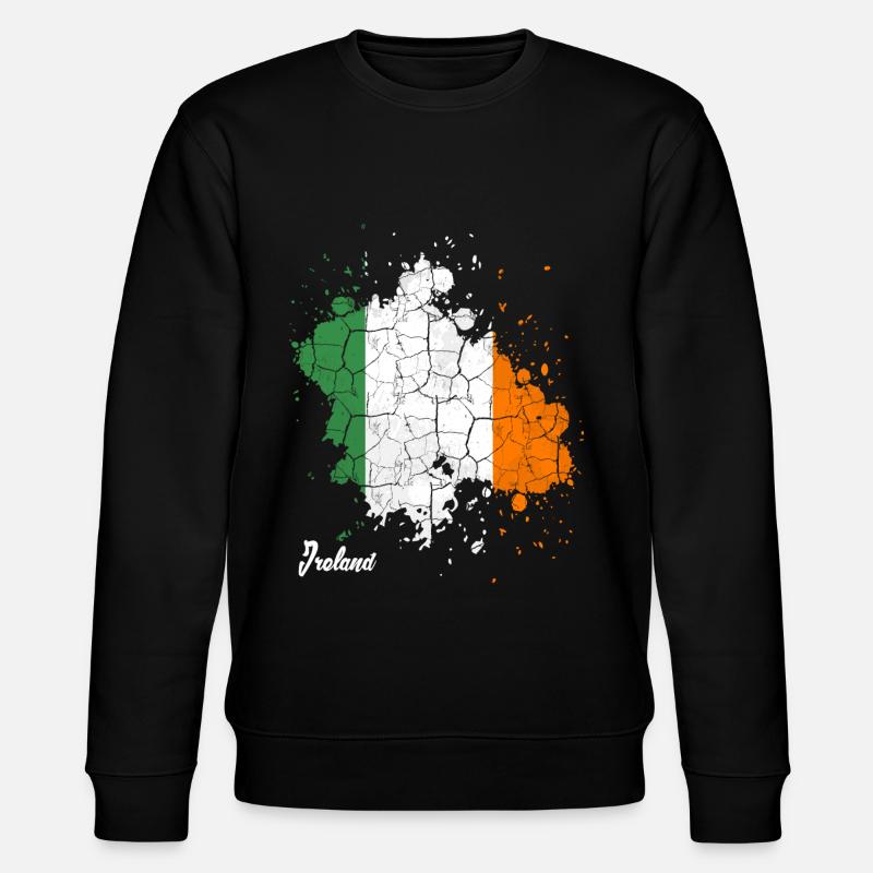 Irland - Stanley/Stella Unisex Bio-Sweatshirt CHANGER  - Schwarz