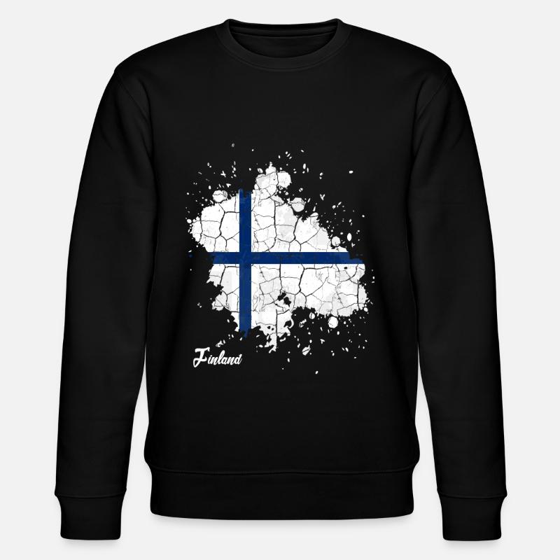Finnland - Stanley/Stella Unisex Bio-Sweatshirt CHANGER  - Schwarz