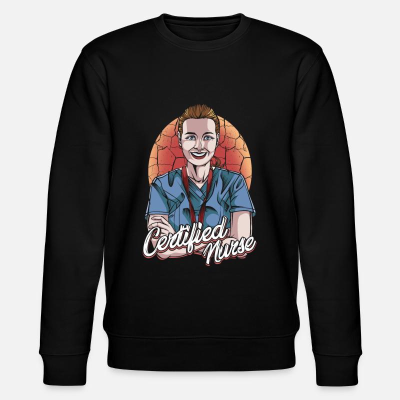 Krankenschwester - Stanley/Stella Unisex Bio-Sweatshirt CHANGER  - Schwarz