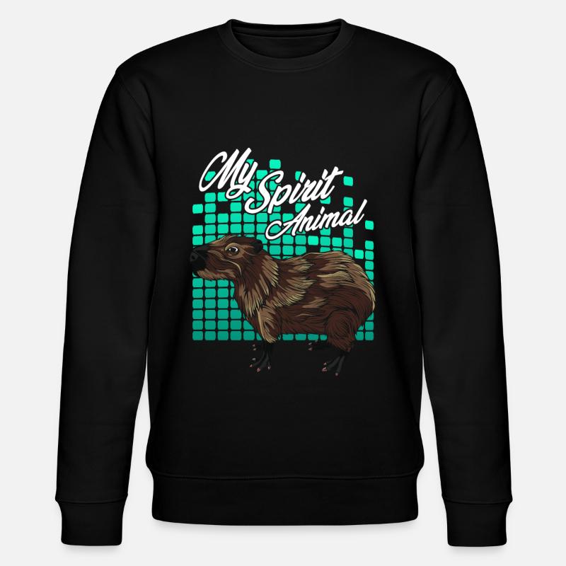 Capybara - Stanley/Stella Unisex Bio-Sweatshirt CHANGER  - Schwarz