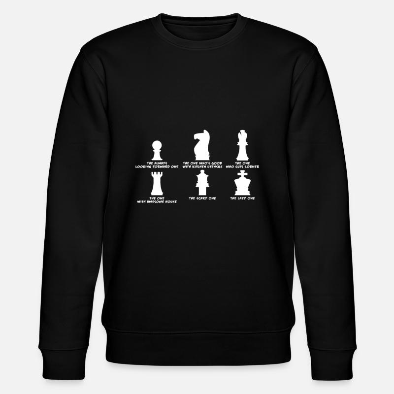 Schach - Stanley/Stella Unisex Bio-Sweatshirt CHANGER  - Schwarz
