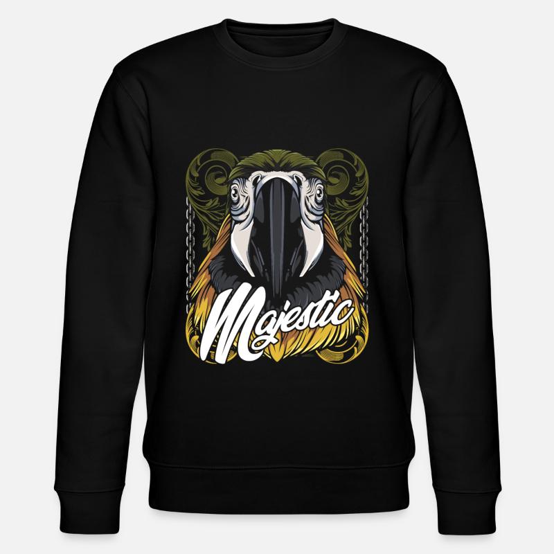 perroquet - Sweat bio CHANGER Stanley/Stella Unisexe - noir