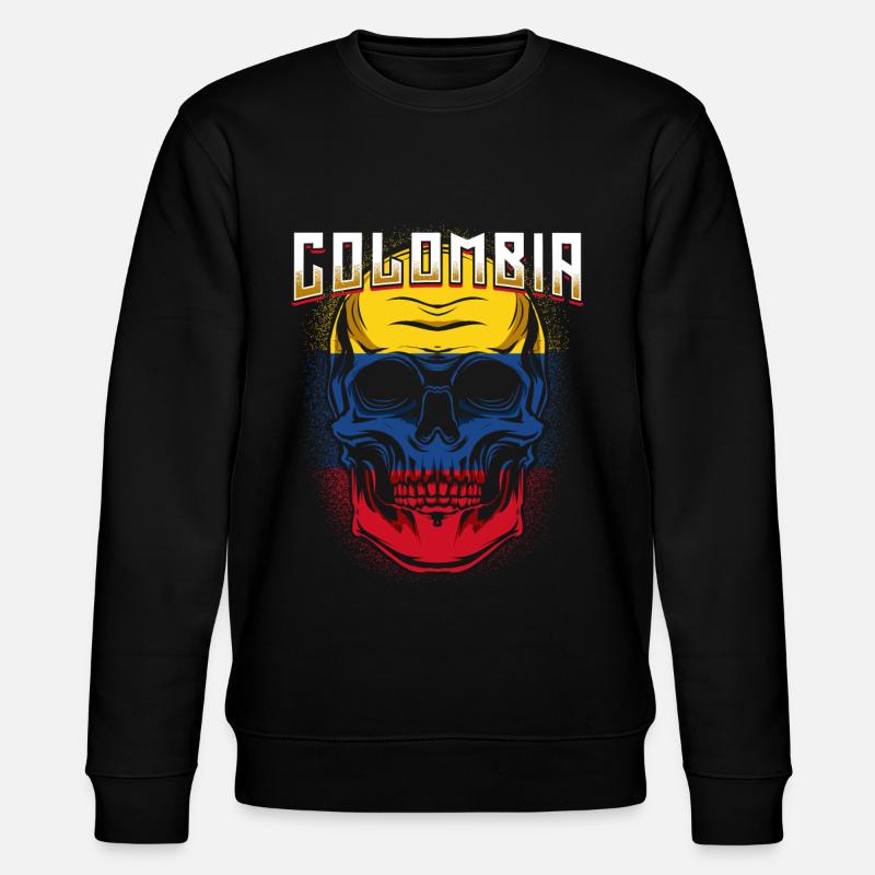 Kolumbien - Stanley/Stella Unisex Bio-Sweatshirt CHANGER  - Schwarz