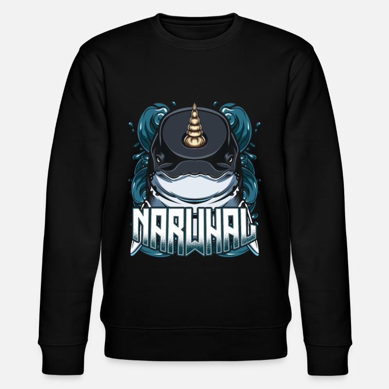 Narwals - Stanley/Stella Unisex Bio-Sweatshirt CHANGER  - Schwarz