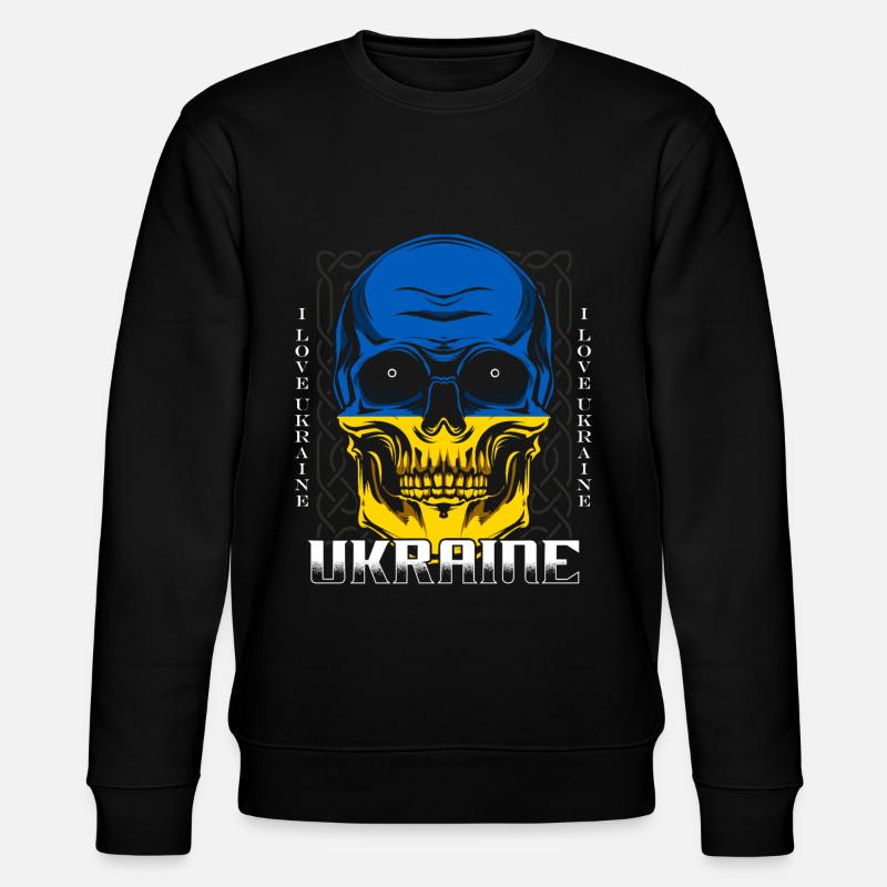 Ukraine - Stanley/Stella Unisex Bio-Sweatshirt CHANGER  - Schwarz