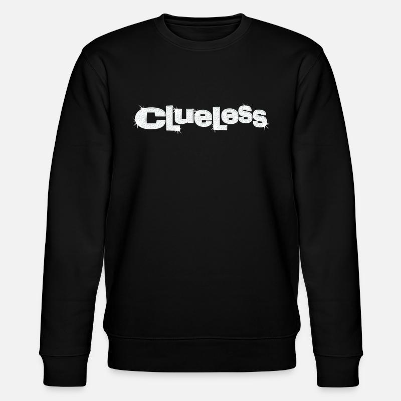 Clueless Logo Pailleté - Sweat bio CHANGER Stanley/Stella Unisexe - noir