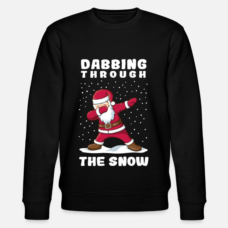 dabbing nikolaus - Stanley/Stella Unisex Bio-Sweatshirt CHANGER  - Schwarz