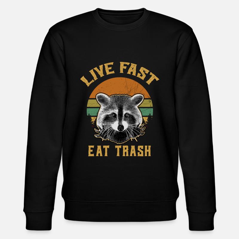 Live Fast Eat Trash - Sweat bio CHANGER Stanley/Stella Unisexe - noir