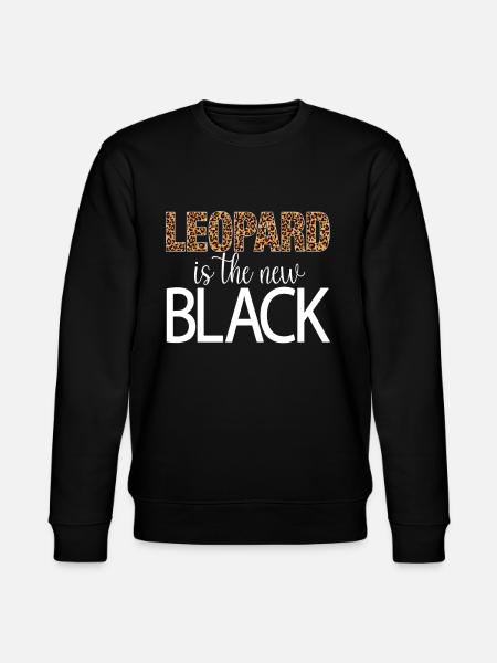 Leopard Is The New Black - Stanley/Stella CHANGER Unisex Organic Sweatshirt - black