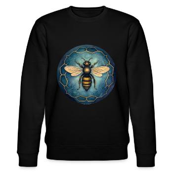 Bee - Stanley/Stella CHANGER Unisex Organic Sweatshirt - black - Front - Nik (191cm) & Marisol (170cm)
