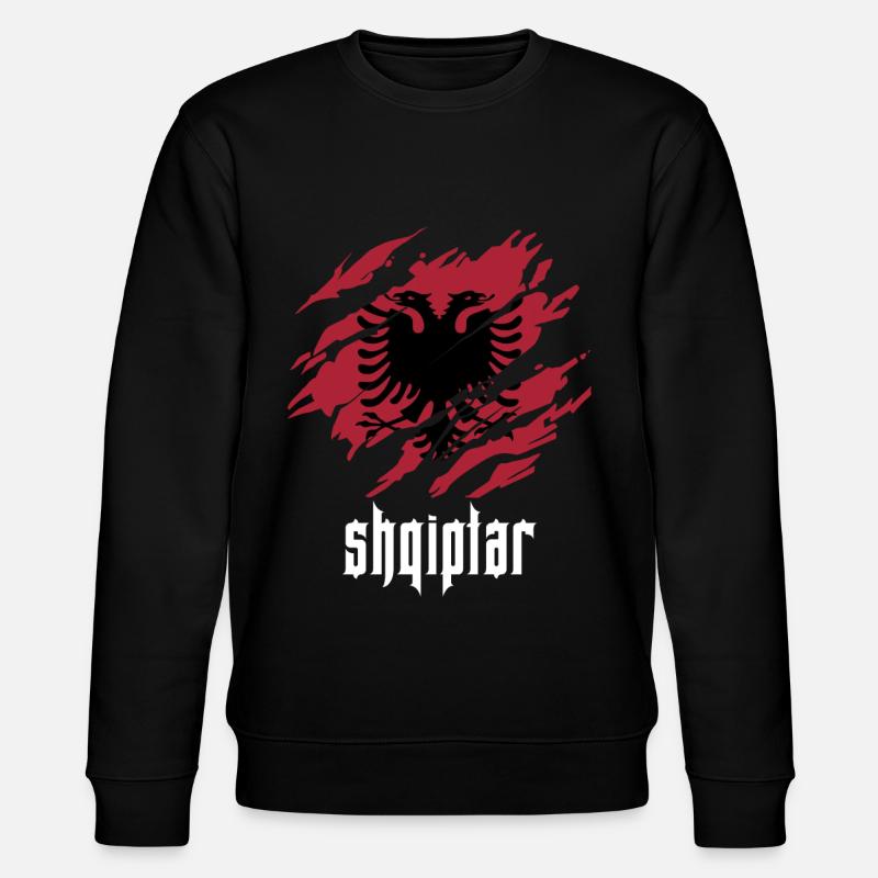 shqiptar Albaner - Stanley/Stella Unisex Bio-Sweatshirt CHANGER  - Schwarz