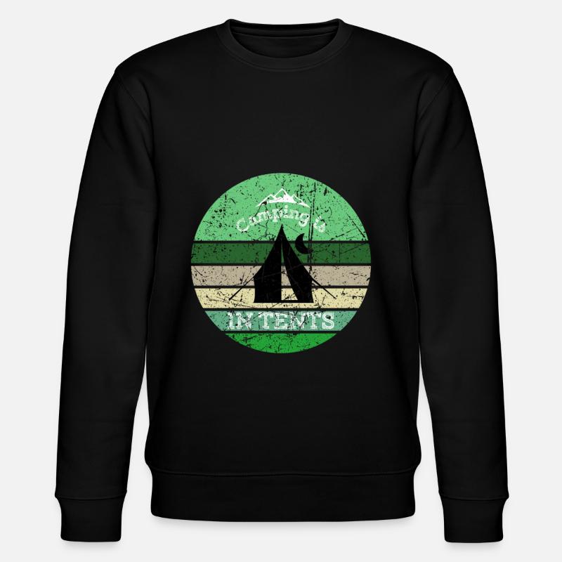 Camping Campen Zelten - Sweat bio CHANGER Stanley/Stella Unisexe - noir