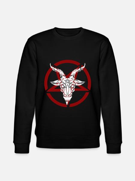 vuohen pentagrammi paholaisen lahja - Stanley/Stella CHANGER unisex luomu-collegepaita - musta