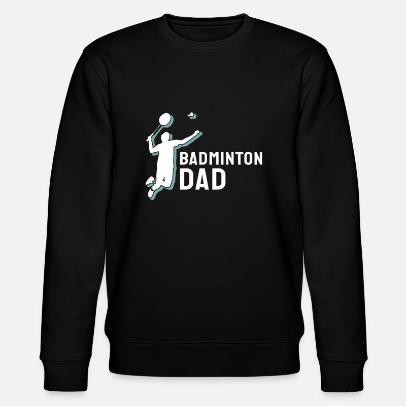 Badminton Badminton Papa - Sweat bio CHANGER Stanley/Stella Unisexe - noir